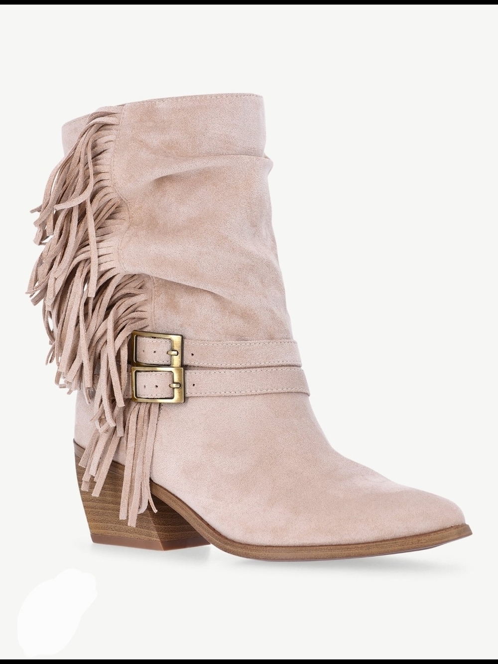 Madden NYC Women's Faux Suede Fringe Boots Size 8 BNIB